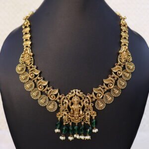 SWA06-Antique lakshmi devi kasula haram