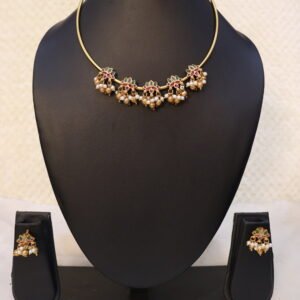 SWA17-Lotus kante with earrings